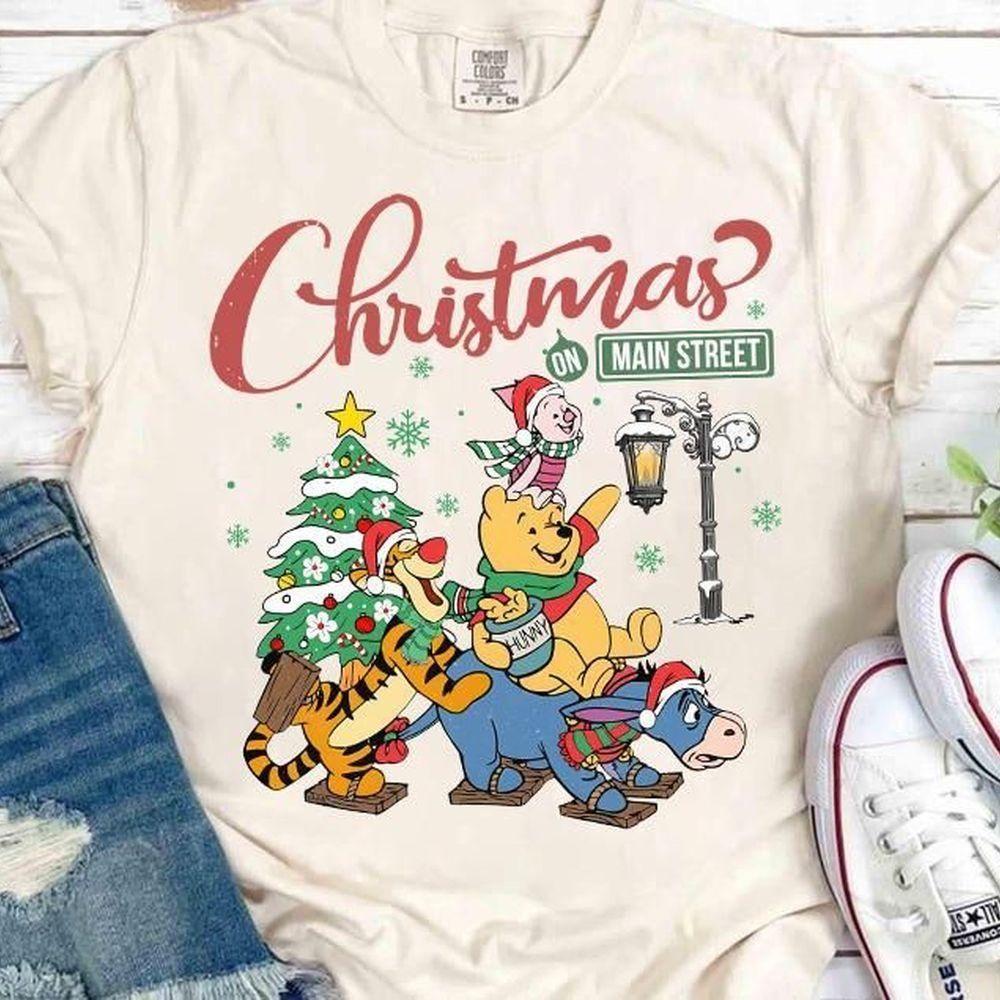 Winnie The Pooh And Friends Christmas On Main Street Vuitino Apparel Winnie The Pooh And Friends Christmas On Main Street Vuitino Apparel